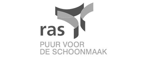 RAS logo zwart wit